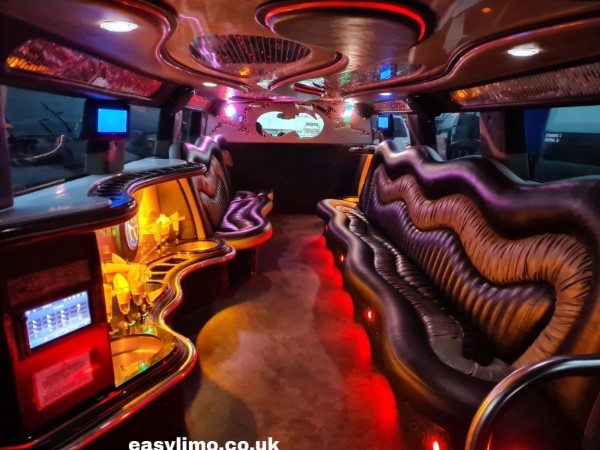 inside of limo